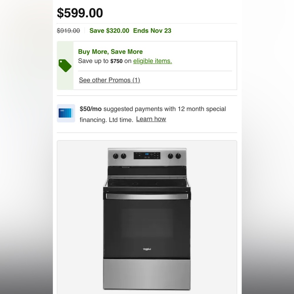 Black & Grey Electric Stove